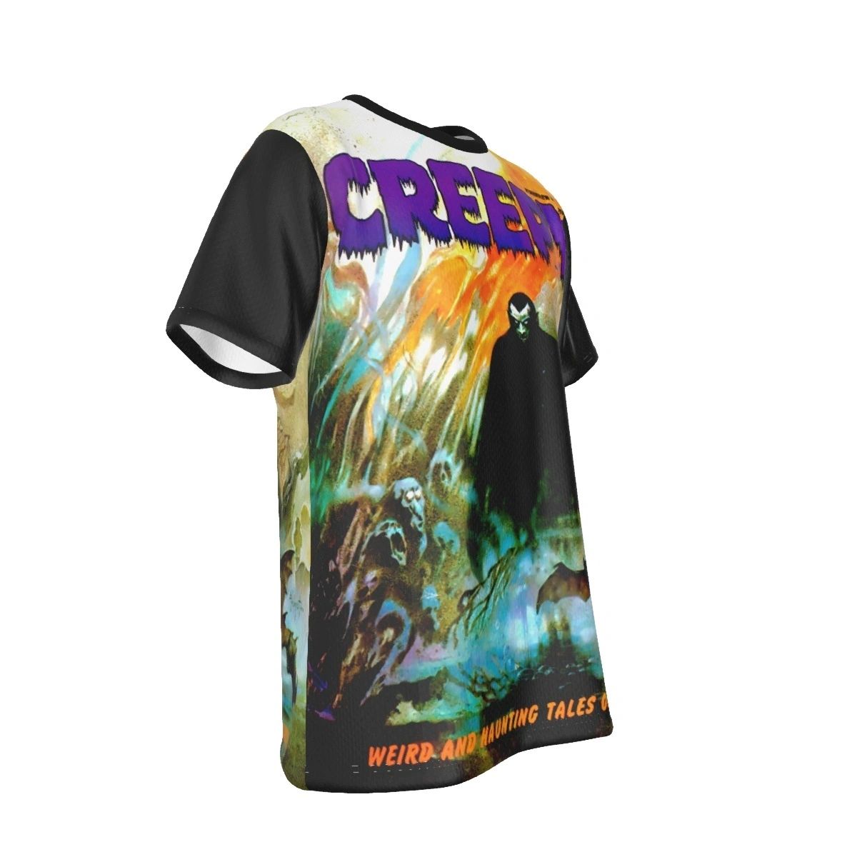 CREEPY 5 ALL OVER PRINT SHIRT AND TANK -FRANK FRAZETTA ART
