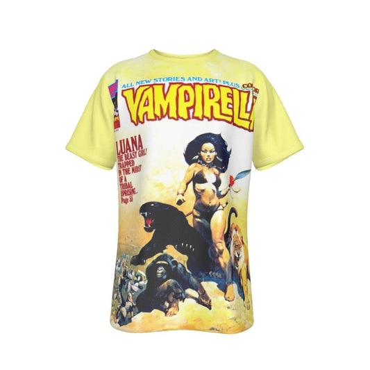 VAMPIRELLA 31 ALL OVER PRINT SHIRT AND TANK -FRANK FRAZETTA ART