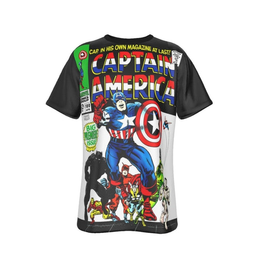 CAPTAIN AMERICA 100 ALL OVER PRINT SHIRT AND TANK