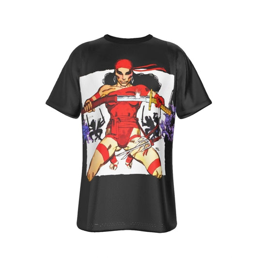 ELEKTRA BY FRANK MILLER ALL OVER PRINT SHIRT AND TANK - SECRET SALE -