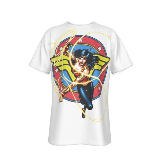 WONDER WOMAN ODYSSEY LASSO ALL OVER PRINT SHIRT AND TANK