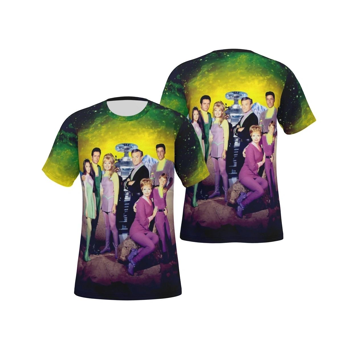 LOST IN SPACE TV CAST ALL OVER PRINT SHIRT AND TANK
