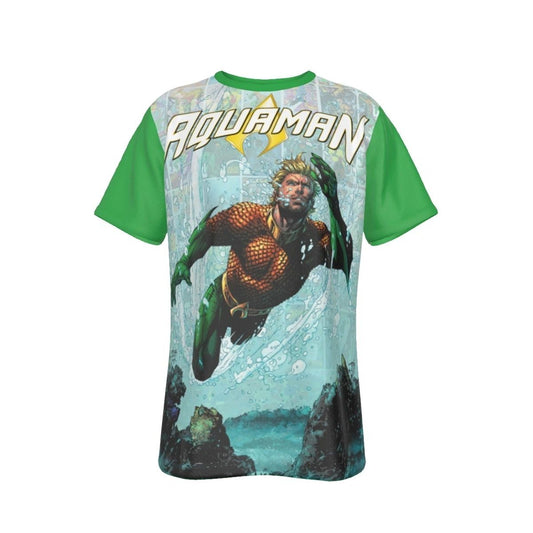 AQUAMAN TPB ALL OVER PRINT SHIRT AND TANK - JIM LEE ART