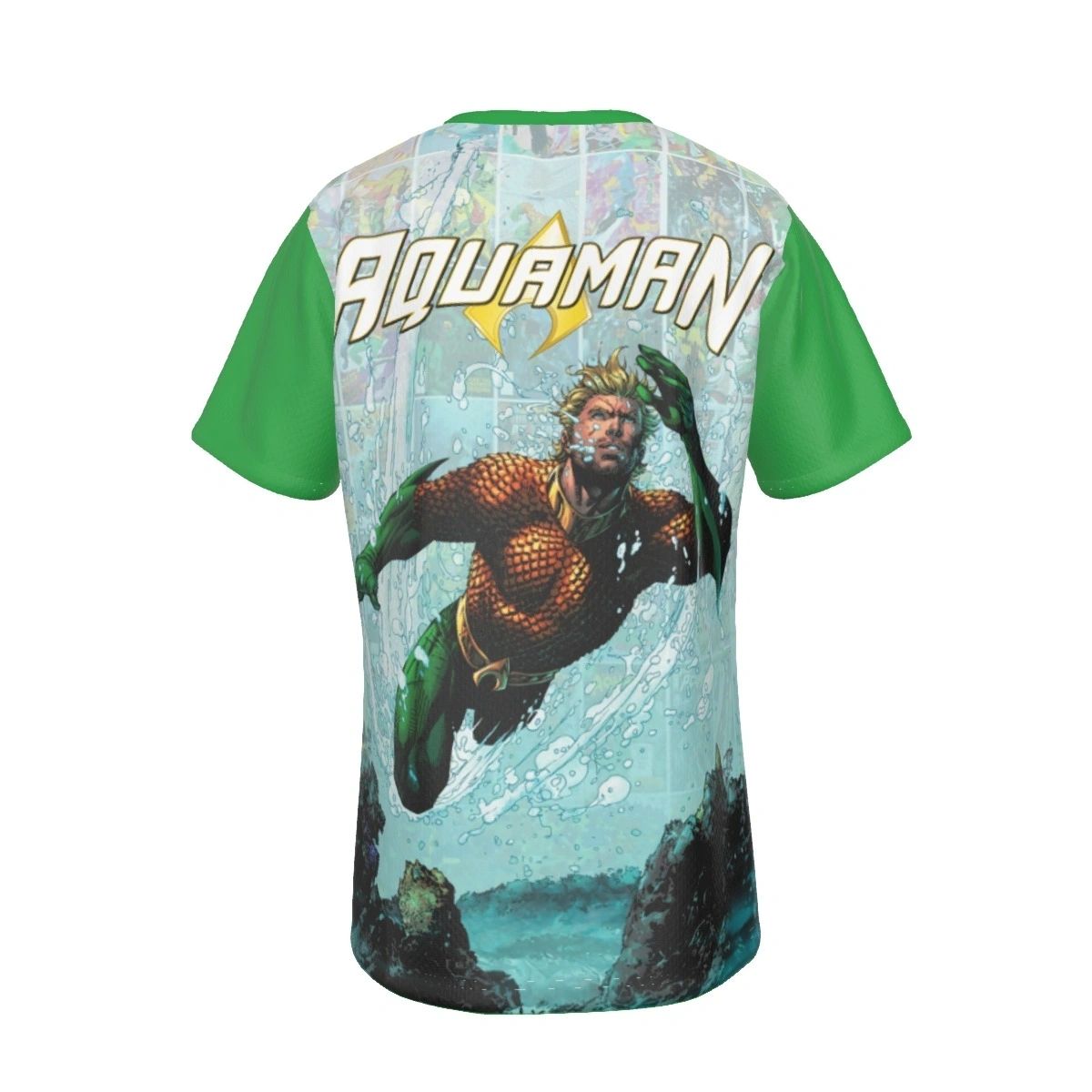 AQUAMAN TPB ALL OVER PRINT SHIRT AND TANK - JIM LEE ART