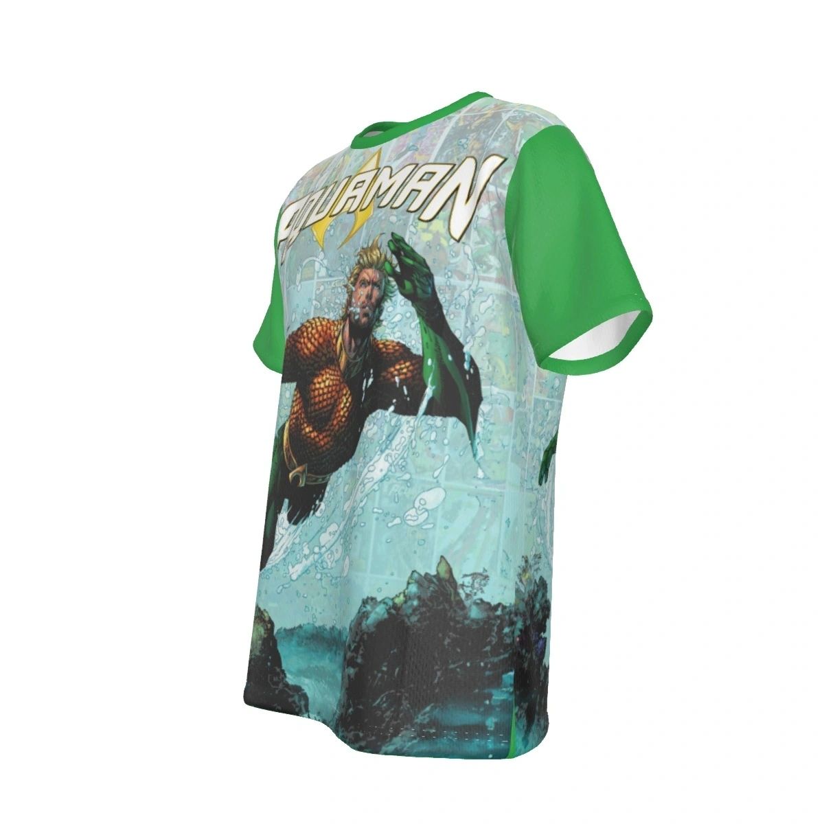 AQUAMAN TPB ALL OVER PRINT SHIRT AND TANK - JIM LEE ART