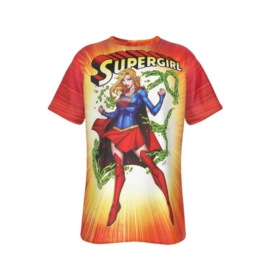 SUPERGIRL UNCHAINED ALL OVER PRINT SHIRT AND TANK