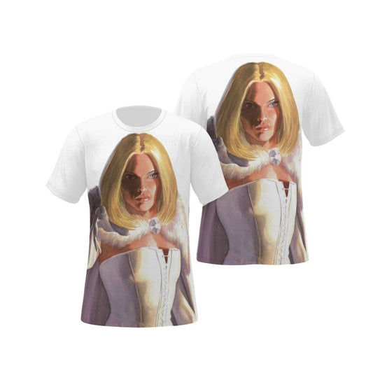 WHITE QUEEN ALEX ROSS ALL OVER PRINT SHIRT AND TANK - EMMA FROST