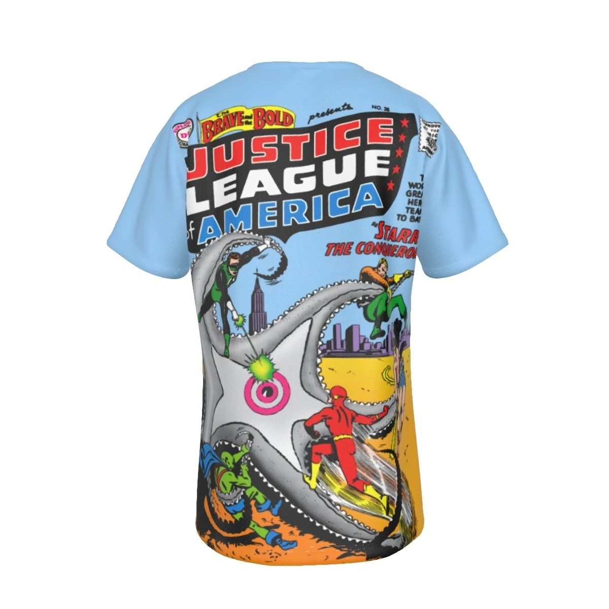 BRAVE AND THE BOLD 28 ALL OVER PRINT SHIRT AND TANK - FIRST MARTIAN MANHUNTER COVER & JLA