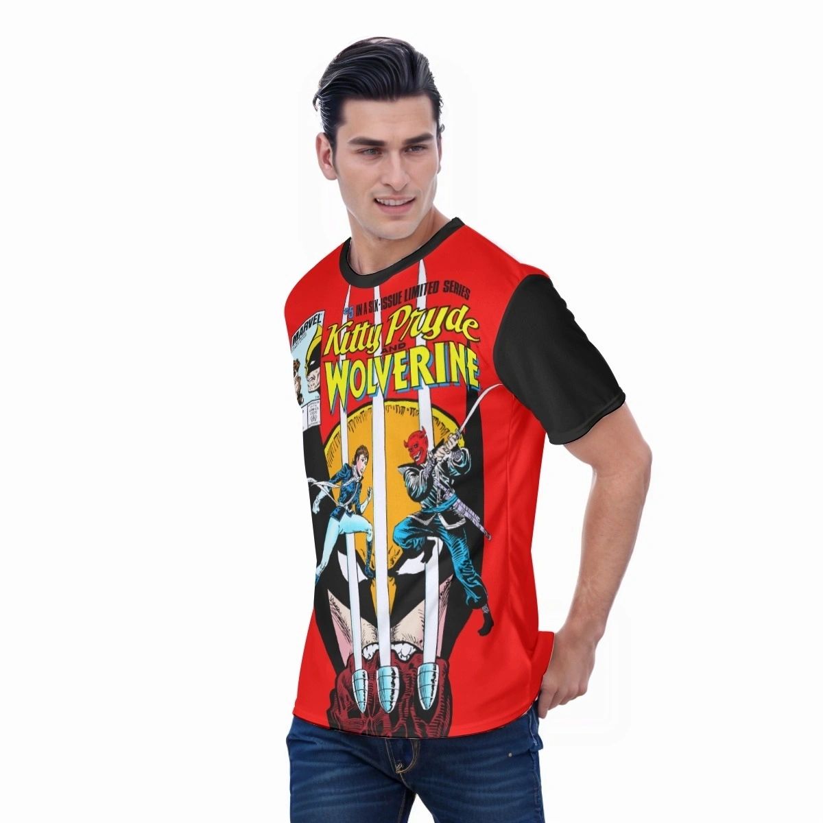 KITTY PRYDE WOLVERINE 5 ALL OVER PRINT SHIRT AND TANK