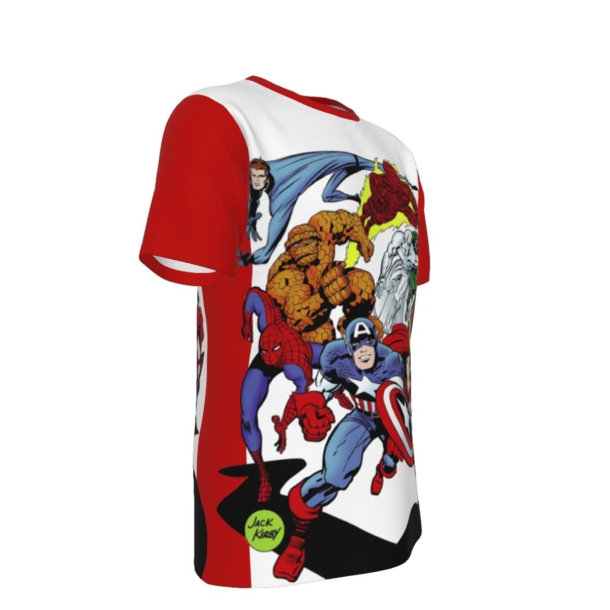 MARVEL HEROES BY JACK KIRBY ALL OVER PRINT TSHIRT OR TANK