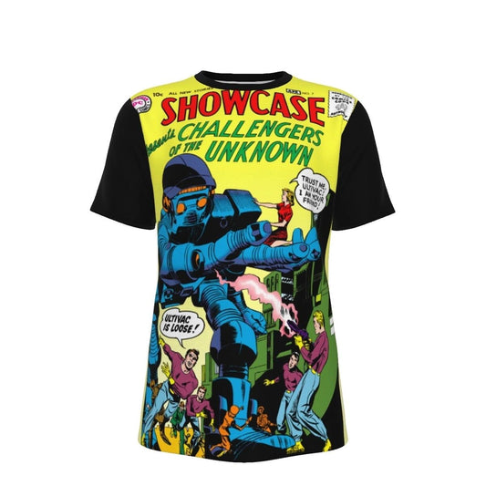 SHOWCASE 7 ALL OVER PRINT SHIRT AND TANK - JACK KIRBY ART - CHALLENGERS OF THE UNKNOWN