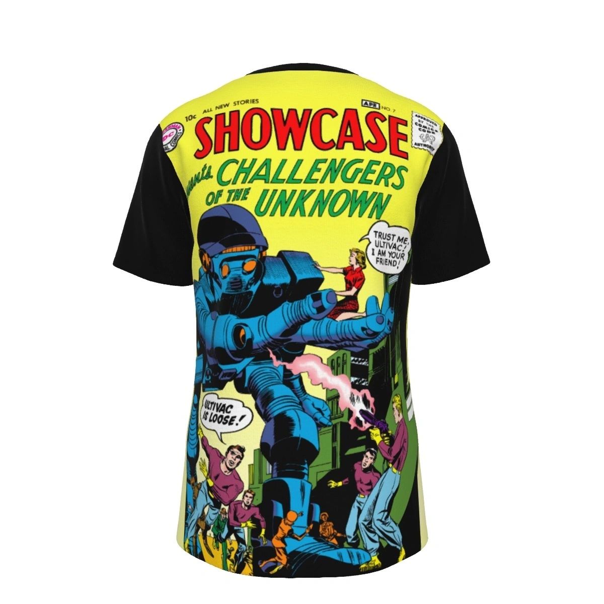 SHOWCASE 7 ALL OVER PRINT SHIRT AND TANK - JACK KIRBY ART - CHALLENGERS OF THE UNKNOWN