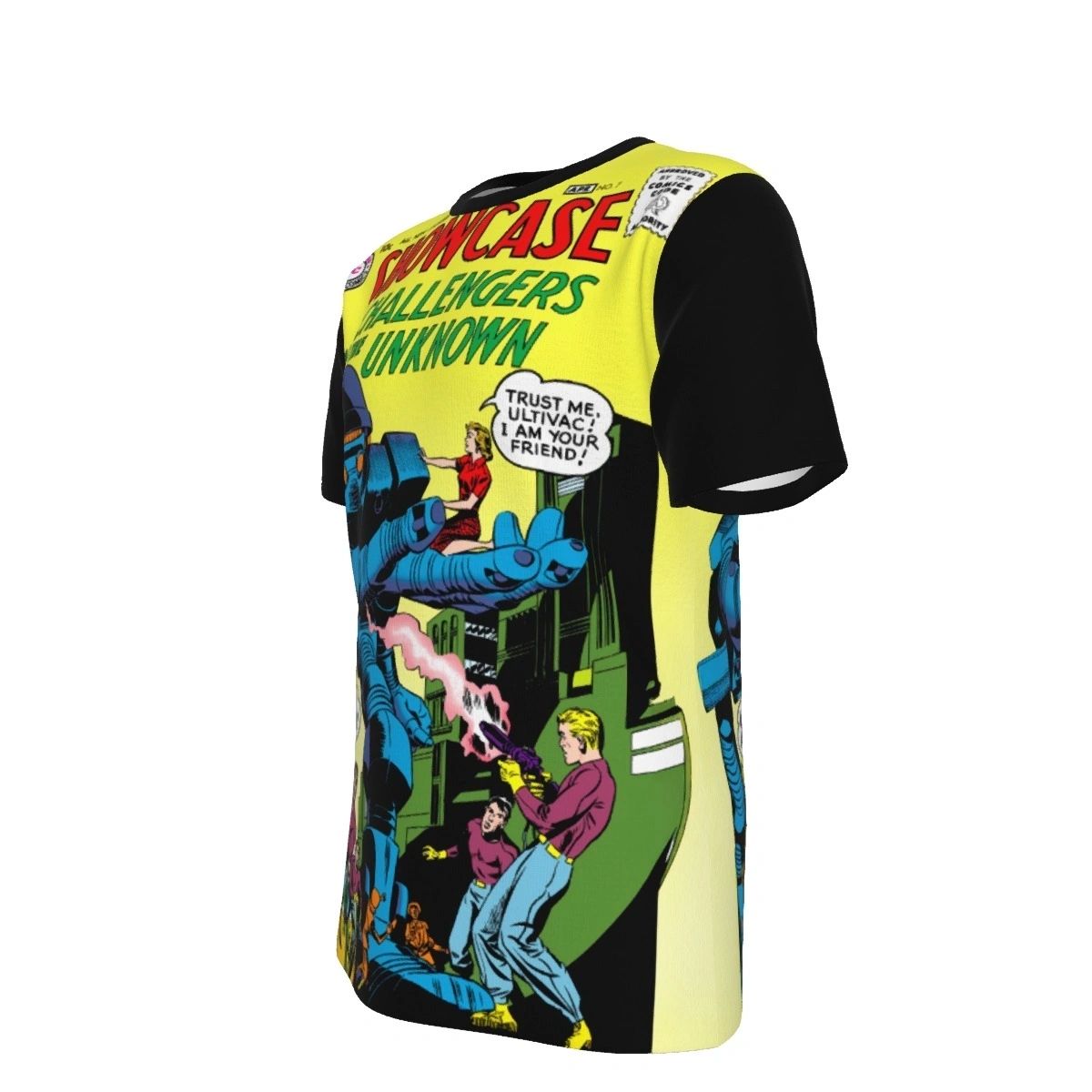 SHOWCASE 7 ALL OVER PRINT SHIRT AND TANK - JACK KIRBY ART - CHALLENGERS OF THE UNKNOWN