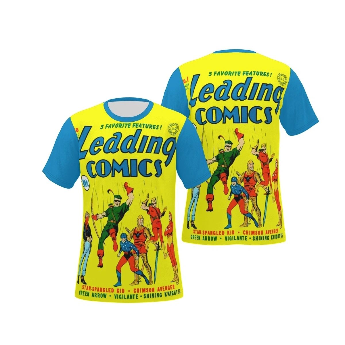 LEADING COMICS 1 ALL OVER PRINT SHIRT AND TANK