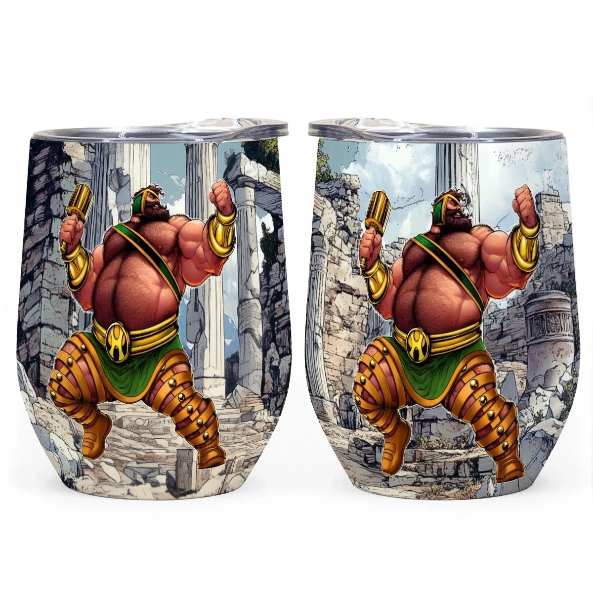 GRRR-CULES WINE TUMBLER -OF THE SUPERGRRRRs SERIES