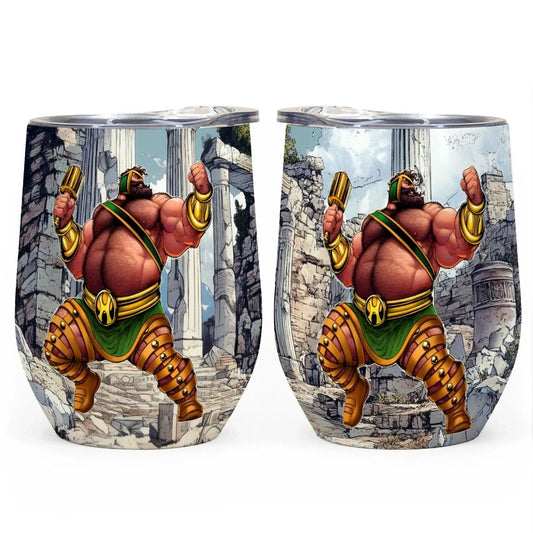 GRRR-CULES WINE TUMBLER -OF THE SUPERGRRRRs SERIES