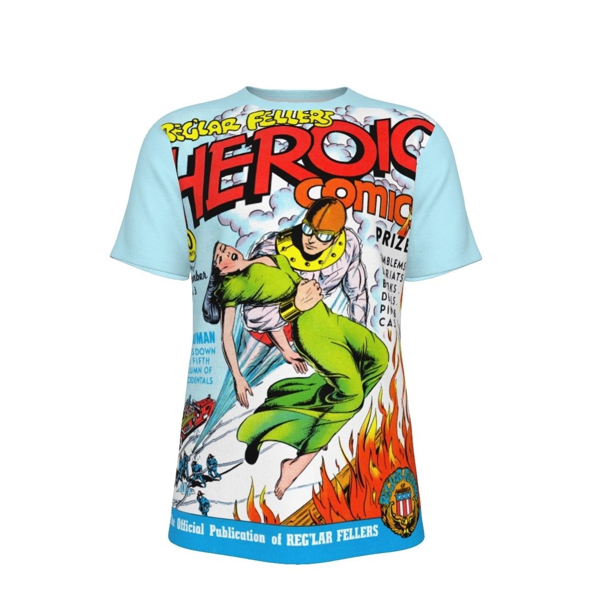HEROIC COMICS 3 ALL OVER PRINT SHIRT AND TANK