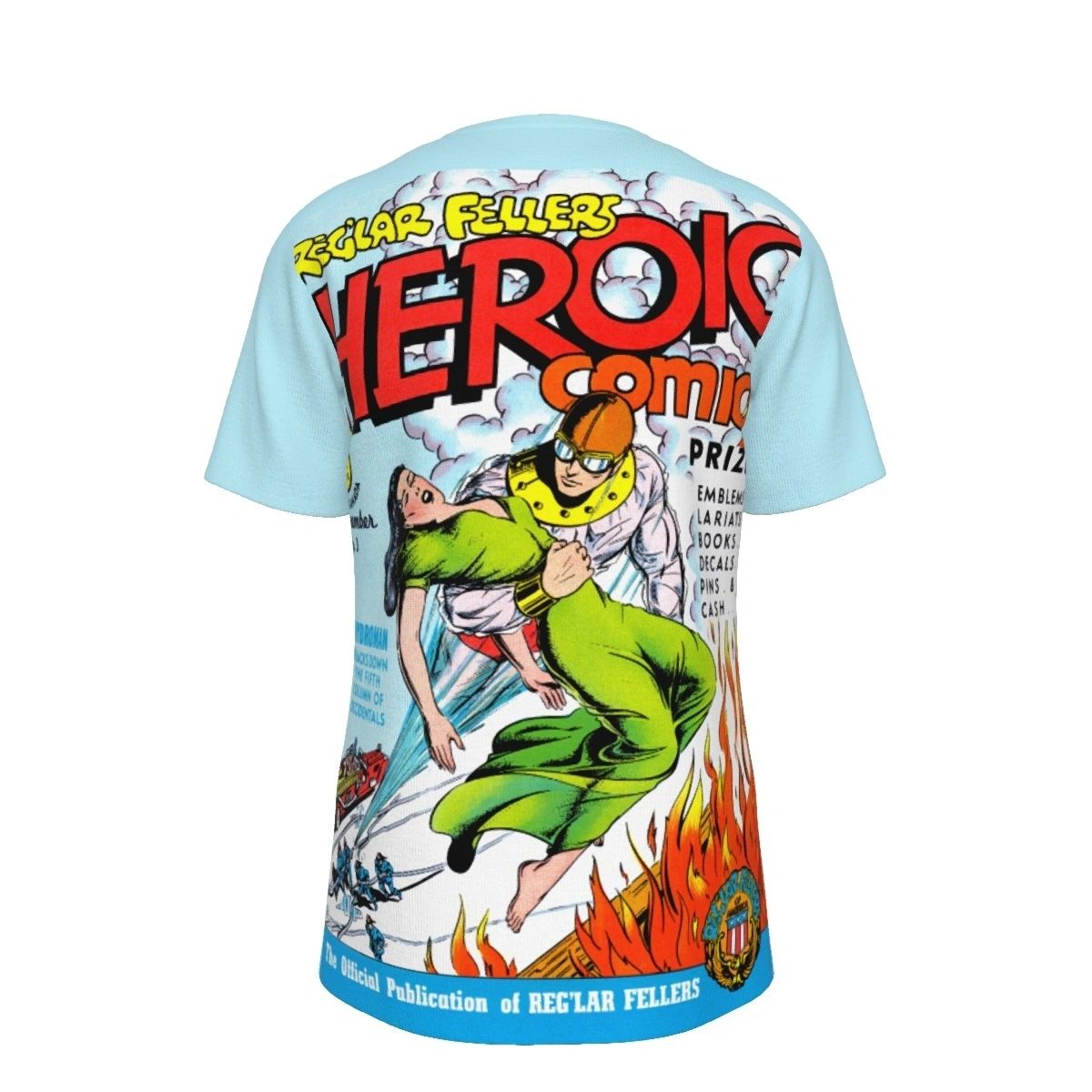 HEROIC COMICS 3 ALL OVER PRINT SHIRT AND TANK
