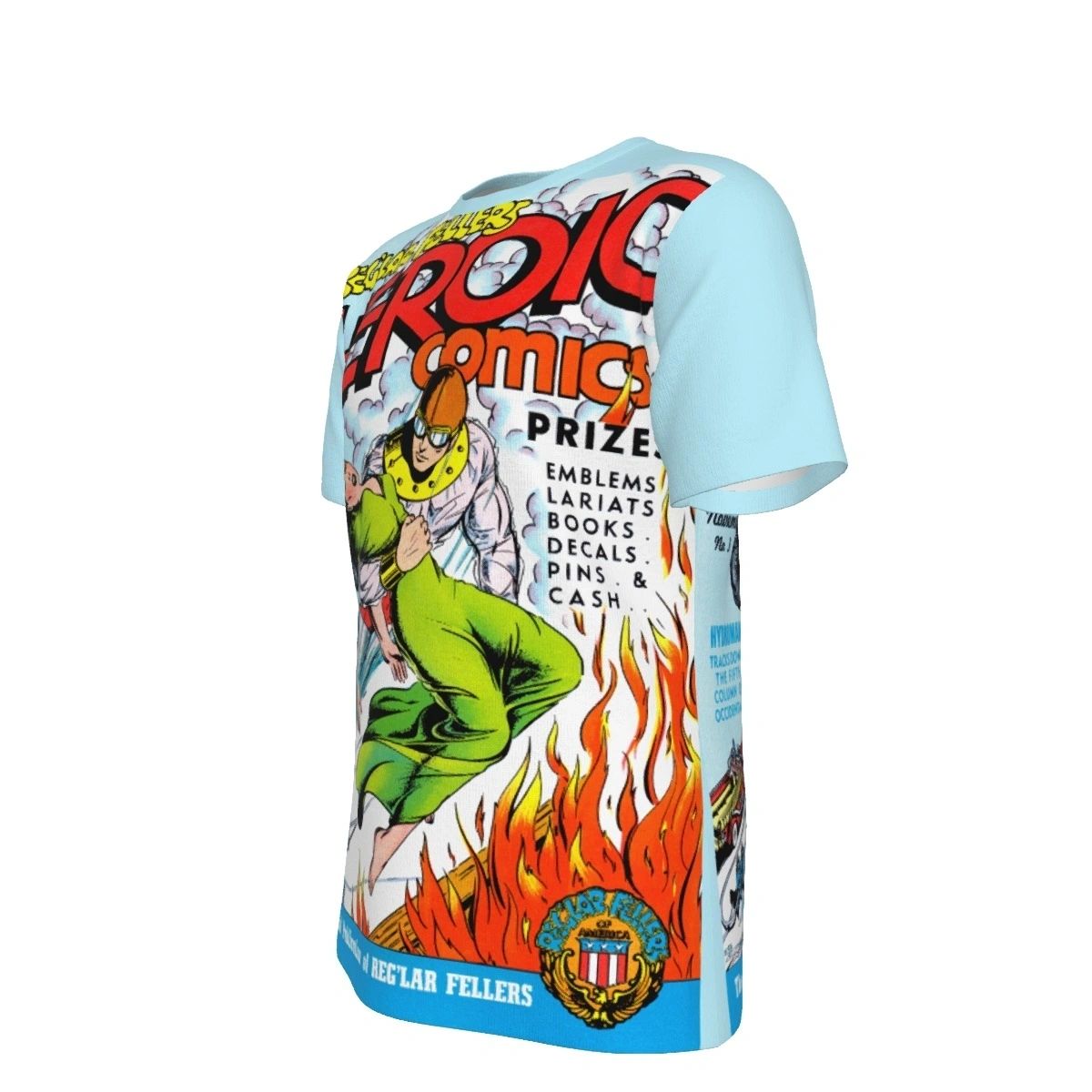 HEROIC COMICS 3 ALL OVER PRINT SHIRT AND TANK