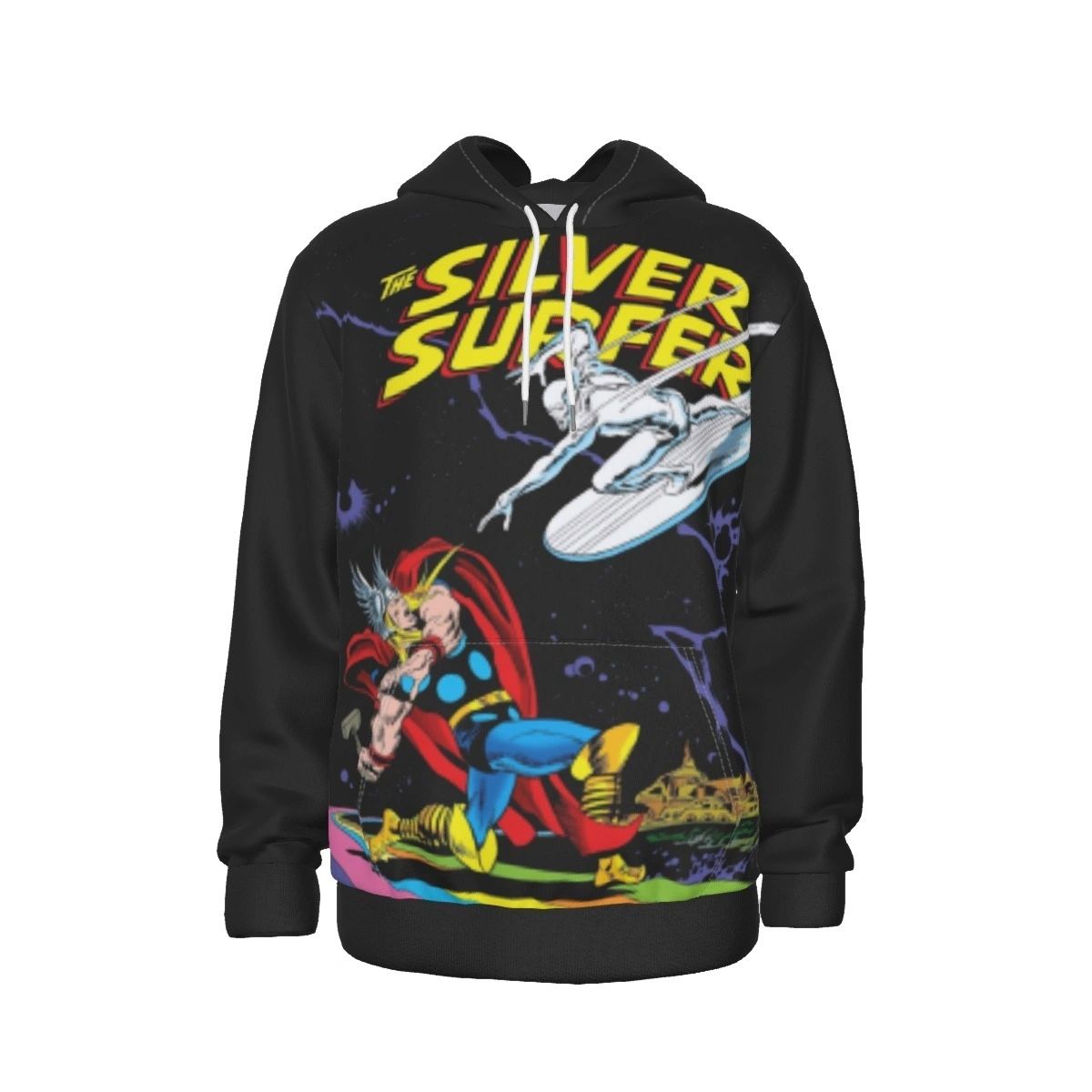 SILVER SURFER VS THOR HOODED SWEATSHIRT - SPECIAL BUY