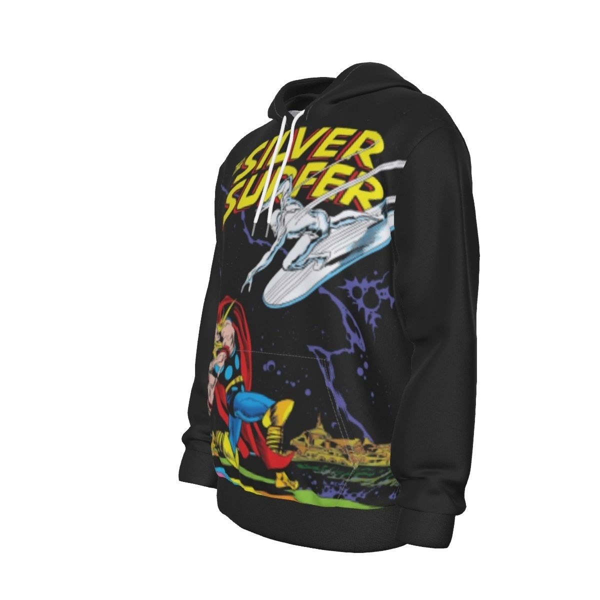 SILVER SURFER VS THOR HOODED SWEATSHIRT - SPECIAL BUY