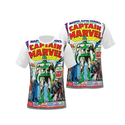 MARVEL SUPER HEROES 12 ALL OVER PRINT SHIRT & TANK - CAPTAIN MARVELL