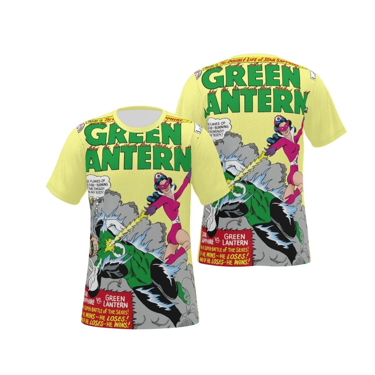 GREEN LANTERN 41 ALL OVER PRINT SHIRT AND TANK - STAR SAPPHIRE
