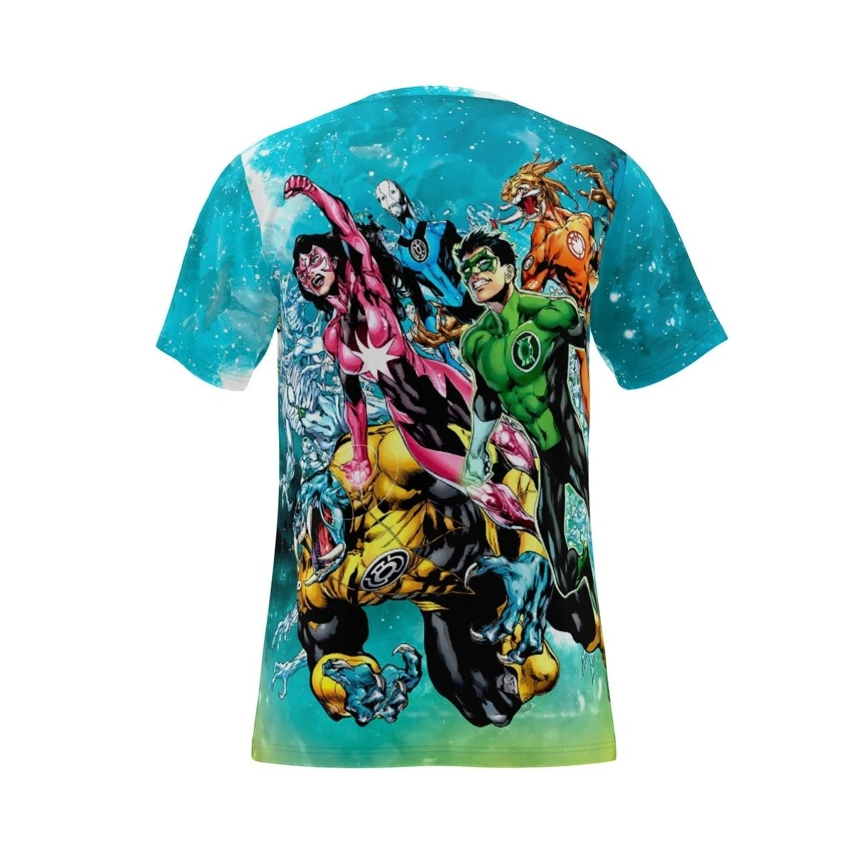 GREEN LANTERN NEW WARRIORS ALL OVER PRINT SHIRT AND TANK - STAR SAPPHIRE
