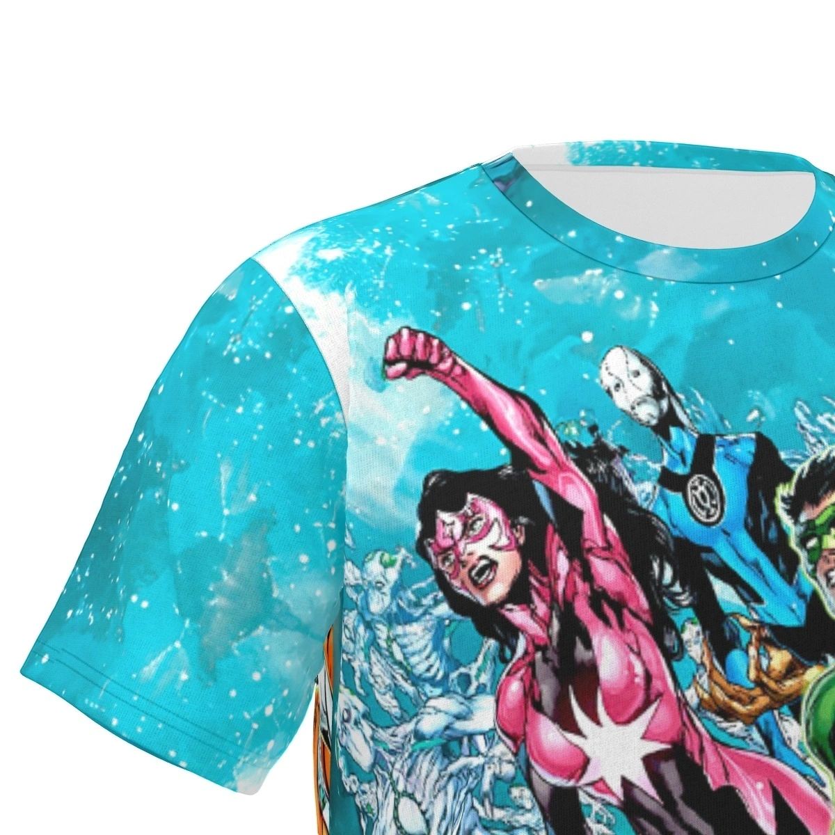 GREEN LANTERN NEW WARRIORS ALL OVER PRINT SHIRT AND TANK - STAR SAPPHIRE
