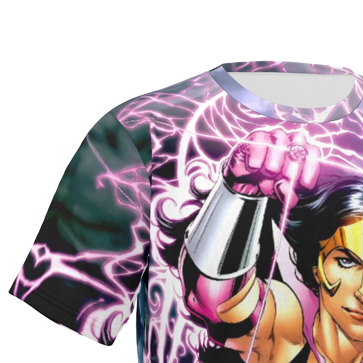 WONDER WOMAN AS STAR SAPPHIRE ALL OVER PRINT SHIRT AND TANK - STAR SAPPHIRE