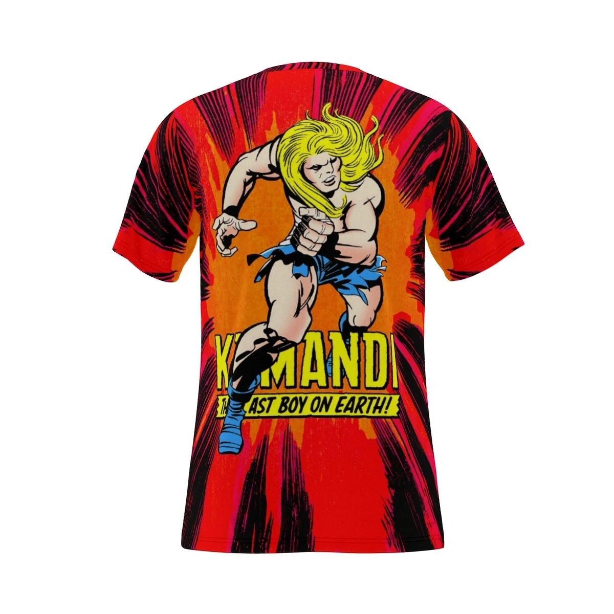 KAMANDI RED ALL OVER PRINT SHIRT & TANK - JACK KIRBY