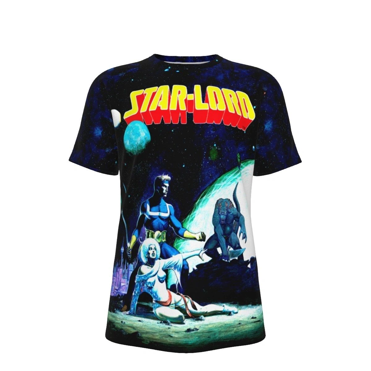 MARVEL PREVIEW 14 -STARLORD ALL OVER PRINT SHIRT & TANK