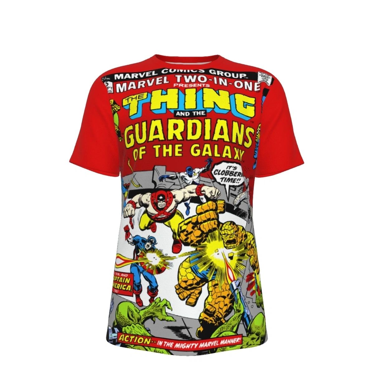 MARVEL TWO IN ONE 5 -GUARDIANS OF THE GALAXY ALL OVER PRINT SHIRT & TANK - THING