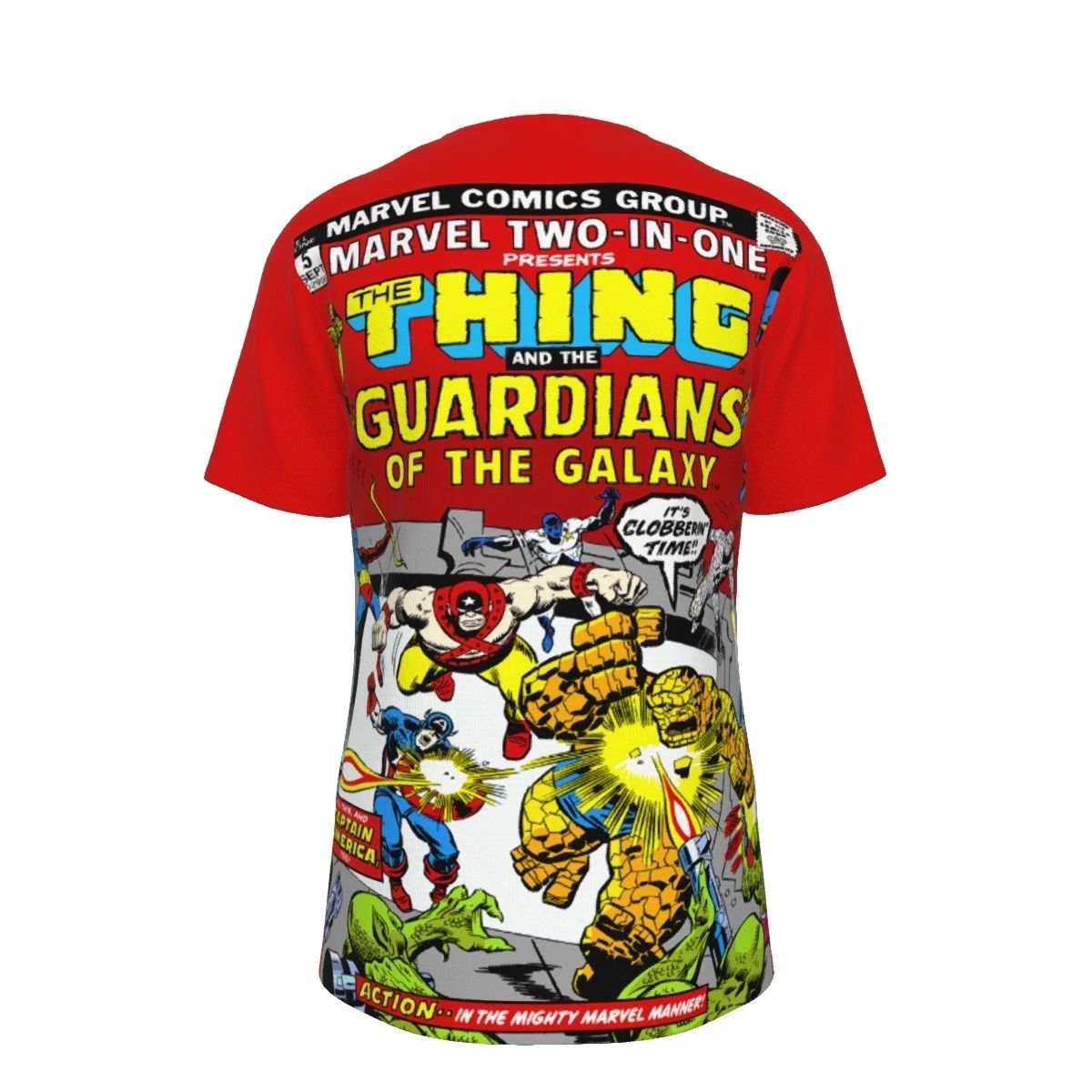 MARVEL TWO IN ONE 5 -GUARDIANS OF THE GALAXY ALL OVER PRINT SHIRT & TANK - THING