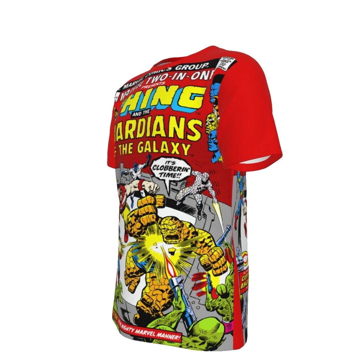 MARVEL TWO IN ONE 5 -GUARDIANS OF THE GALAXY ALL OVER PRINT SHIRT & TANK - THING