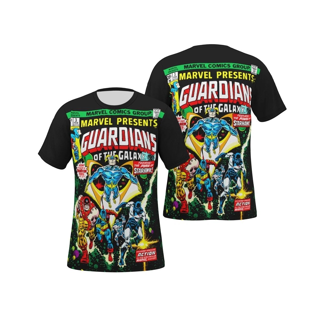 MARVEL PRESENTS 3 -GUARDIANS OF THE GALAXY ALL OVER PRINT SHIRT & TANK