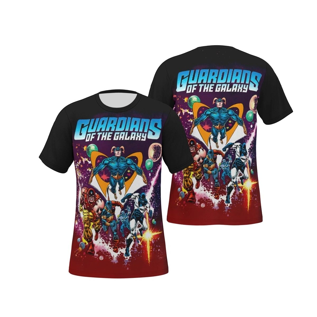 MARVEL PRESENTS 3 -GUARDIANS OF THE GALAXY ALL OVER PRINT SHIRT & TANK