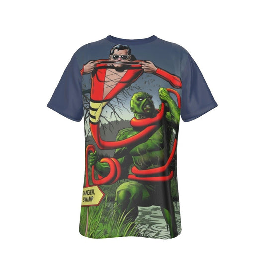 SWAMP THING & PLASTIC MAN BY BOLAND ALL OVER PRINT SHIRT & TANK