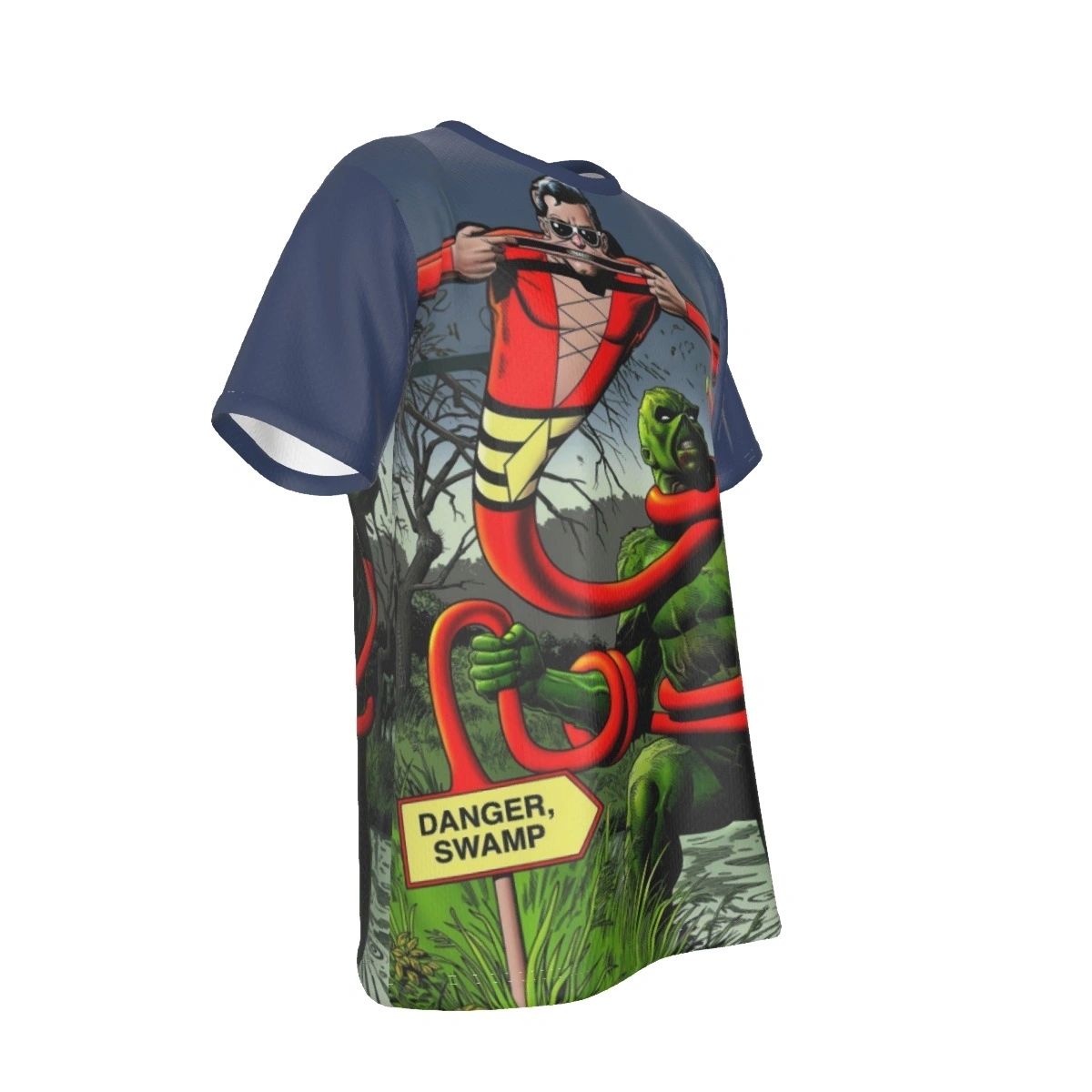 SWAMP THING & PLASTIC MAN BY BOLAND ALL OVER PRINT SHIRT & TANK