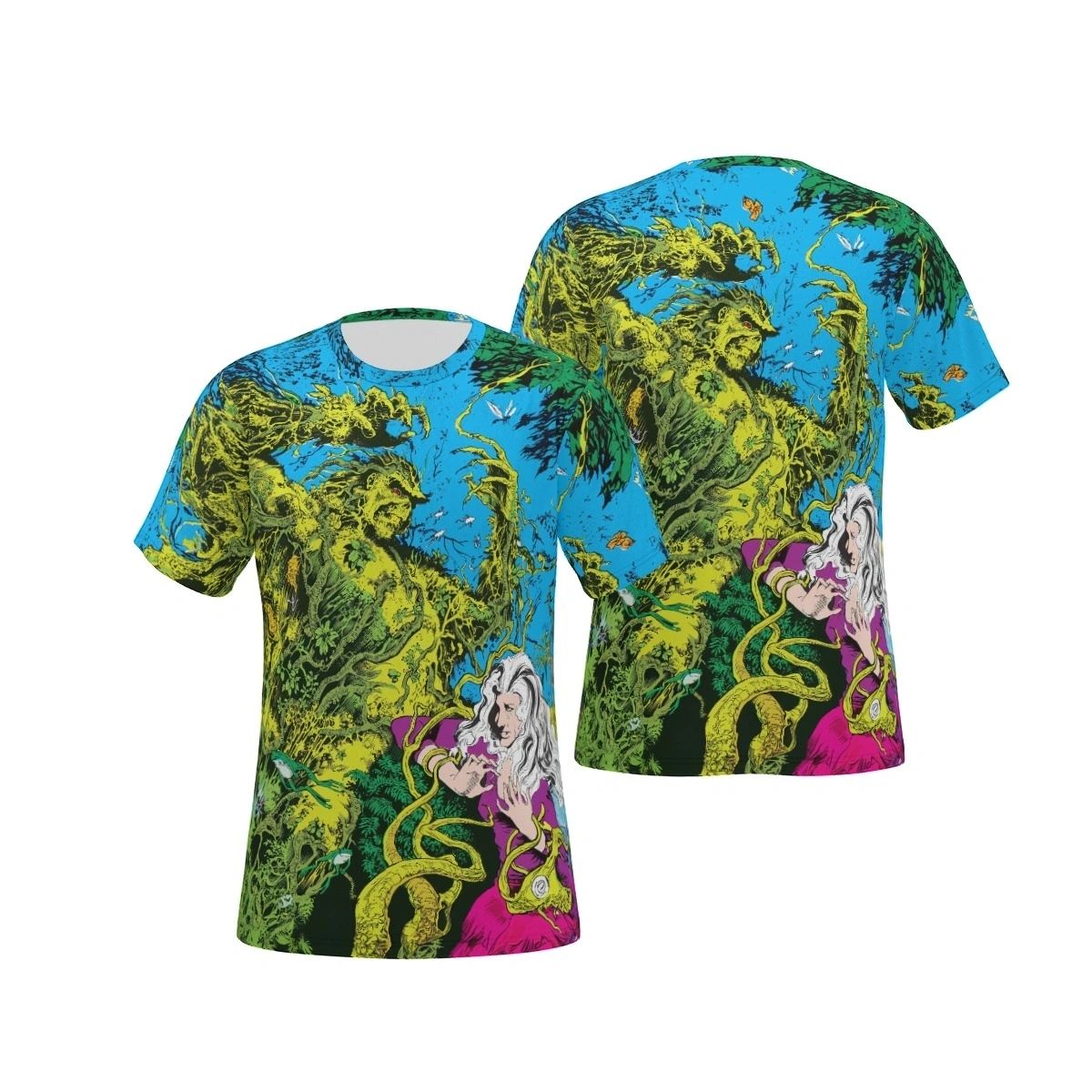 SAGA OF SWAMP THING & ABIGAIL ALL OVER PRINT SHIRT & TANK