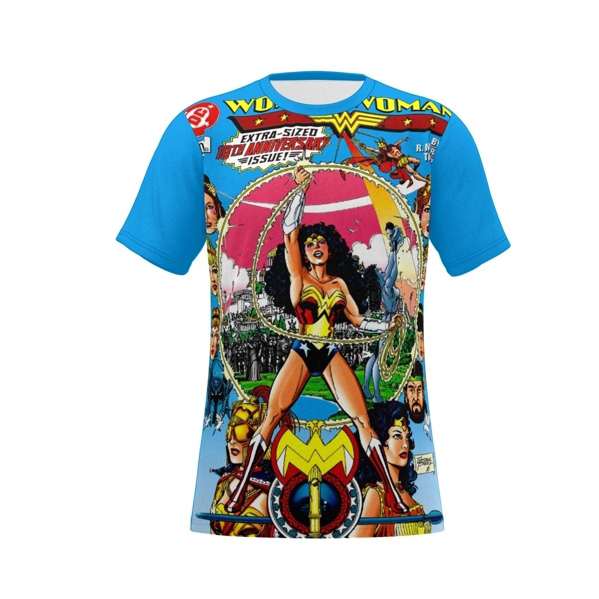 WONDER WOMAN 120 ALL OVER PRINT SHIRT, BUTTON UP & TANK