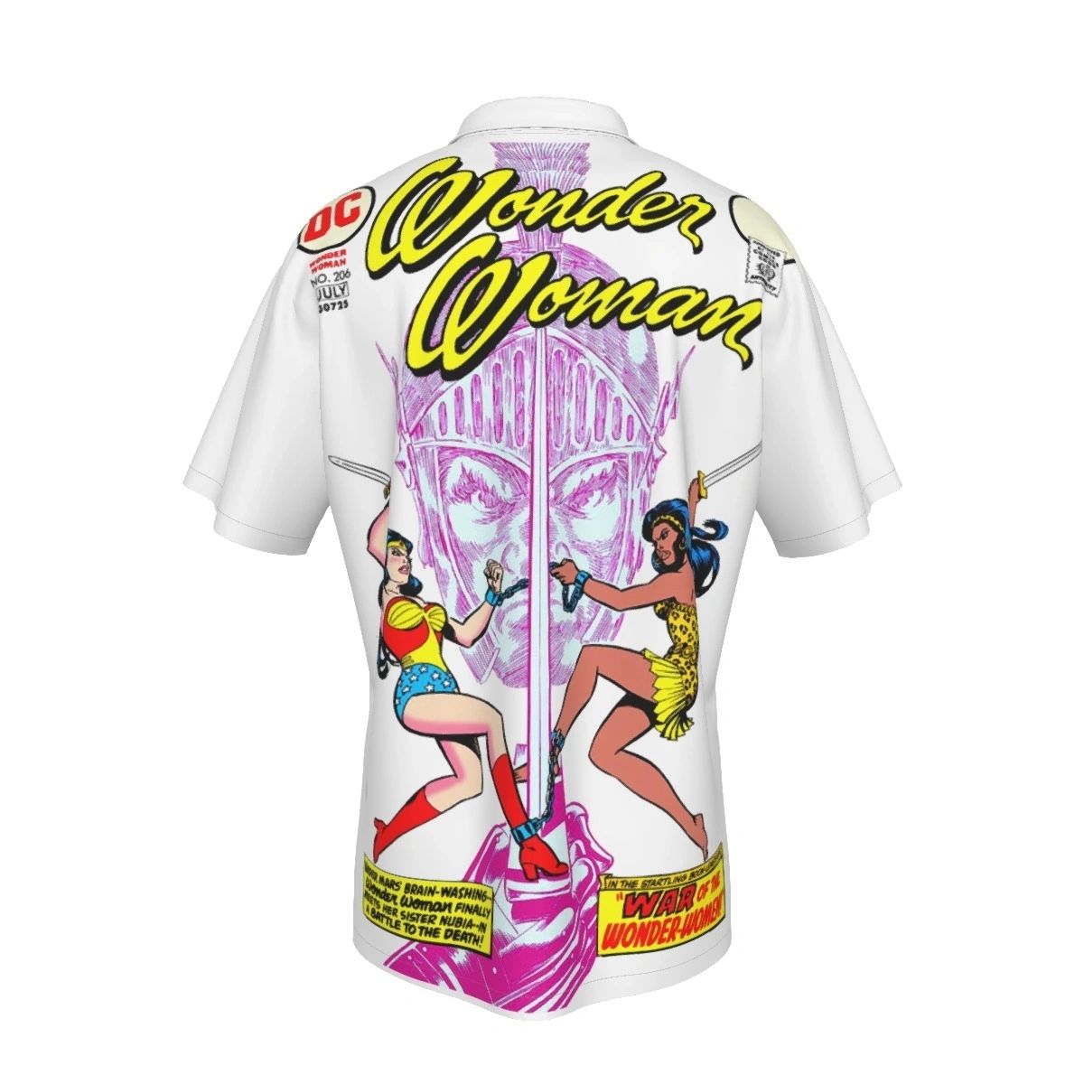 WONDER WOMAN 206 ALL OVER PRINT SHIRT, BUTTON UP & TANK