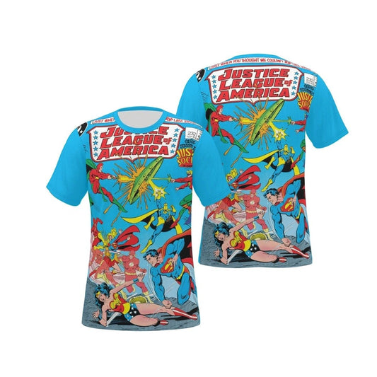 JLA 232 ALL OVER PRINT SHIRT, BUTTON UP & TANK- WONDER WOMAN