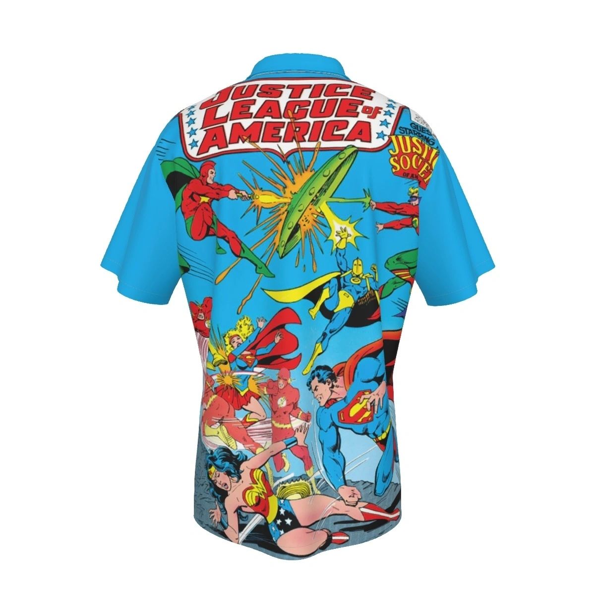 JLA 232 ALL OVER PRINT SHIRT, BUTTON UP & TANK- WONDER WOMAN