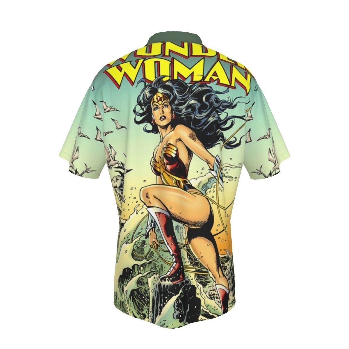 WONDER WOMAN 118 V2 ALL OVER PRINT SHIRT, BUTTON UP & TANK