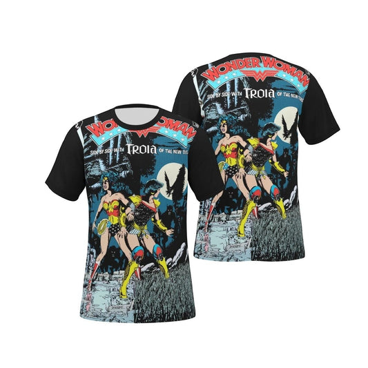 WONDER WOMAN 47 V2 ALL OVER PRINT SHIRT, BUTTON UP & TANK