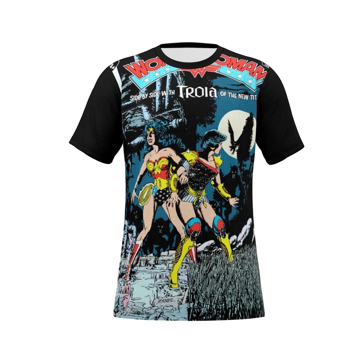 WONDER WOMAN 47 V2 ALL OVER PRINT SHIRT, BUTTON UP & TANK