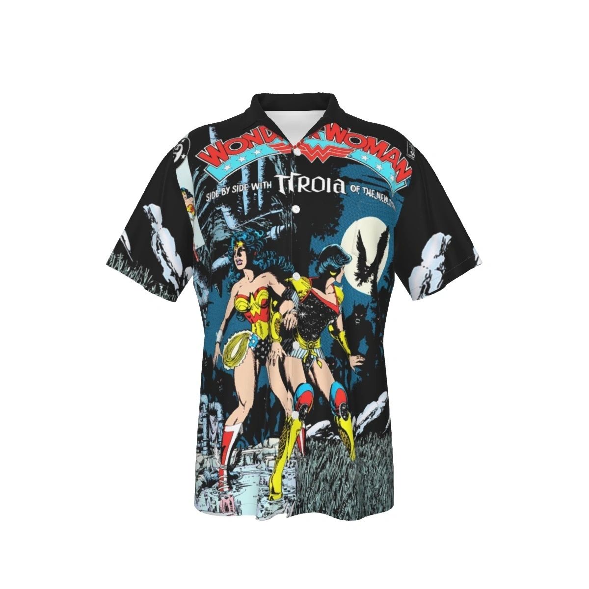 WONDER WOMAN 47 V2 ALL OVER PRINT SHIRT, BUTTON UP & TANK