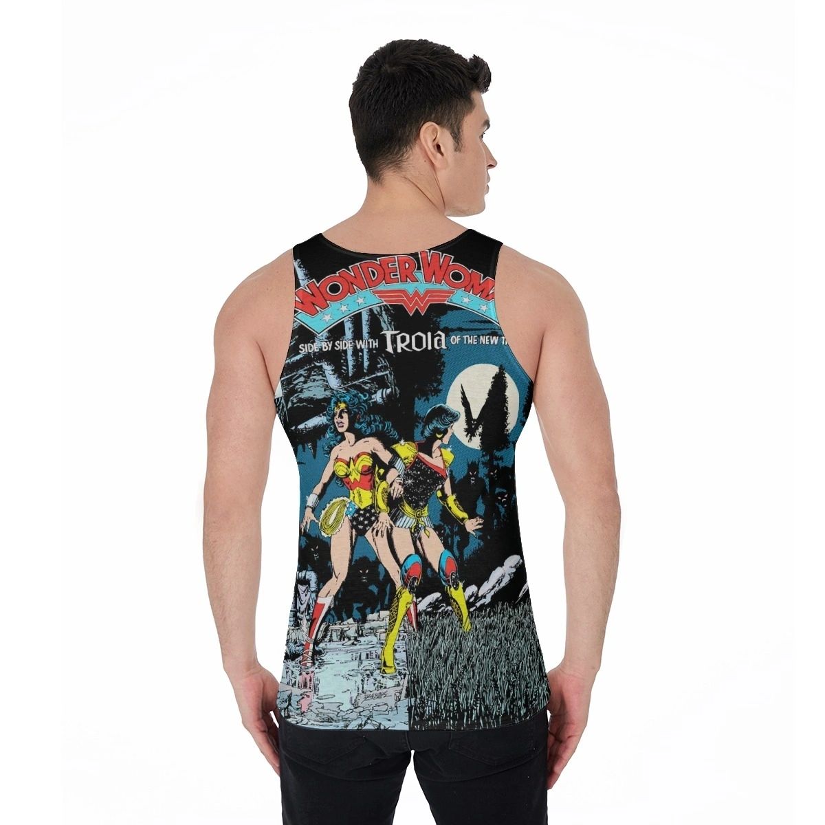 WONDER WOMAN 47 V2 ALL OVER PRINT SHIRT, BUTTON UP & TANK