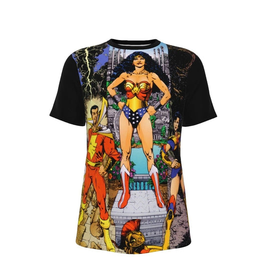 WONDER WOMAN JIMENEZ ALL OVER PRINT SHIRT, BUTTON UP & TANK